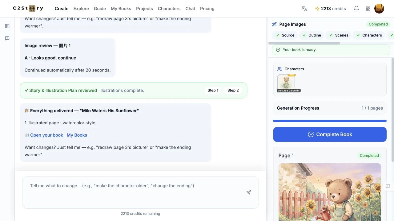 The same page retained after a full editor reload