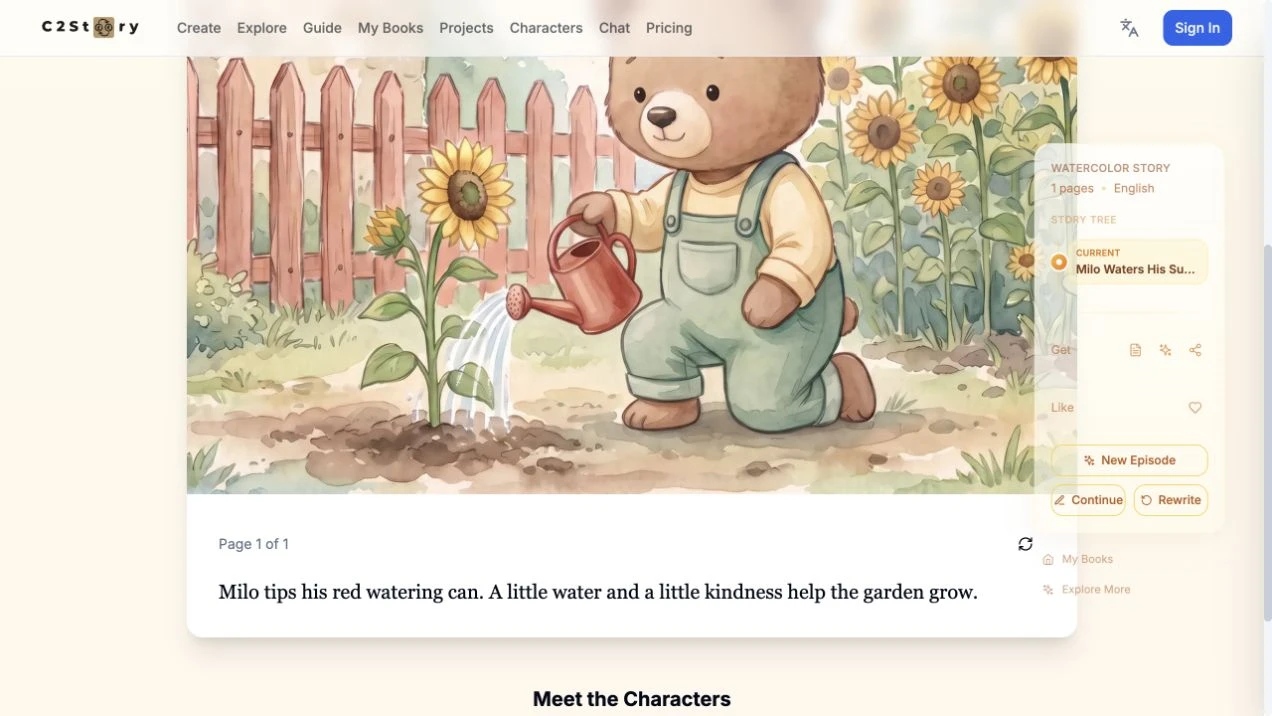 Signed-out desktop reader showing the red can and matching caption